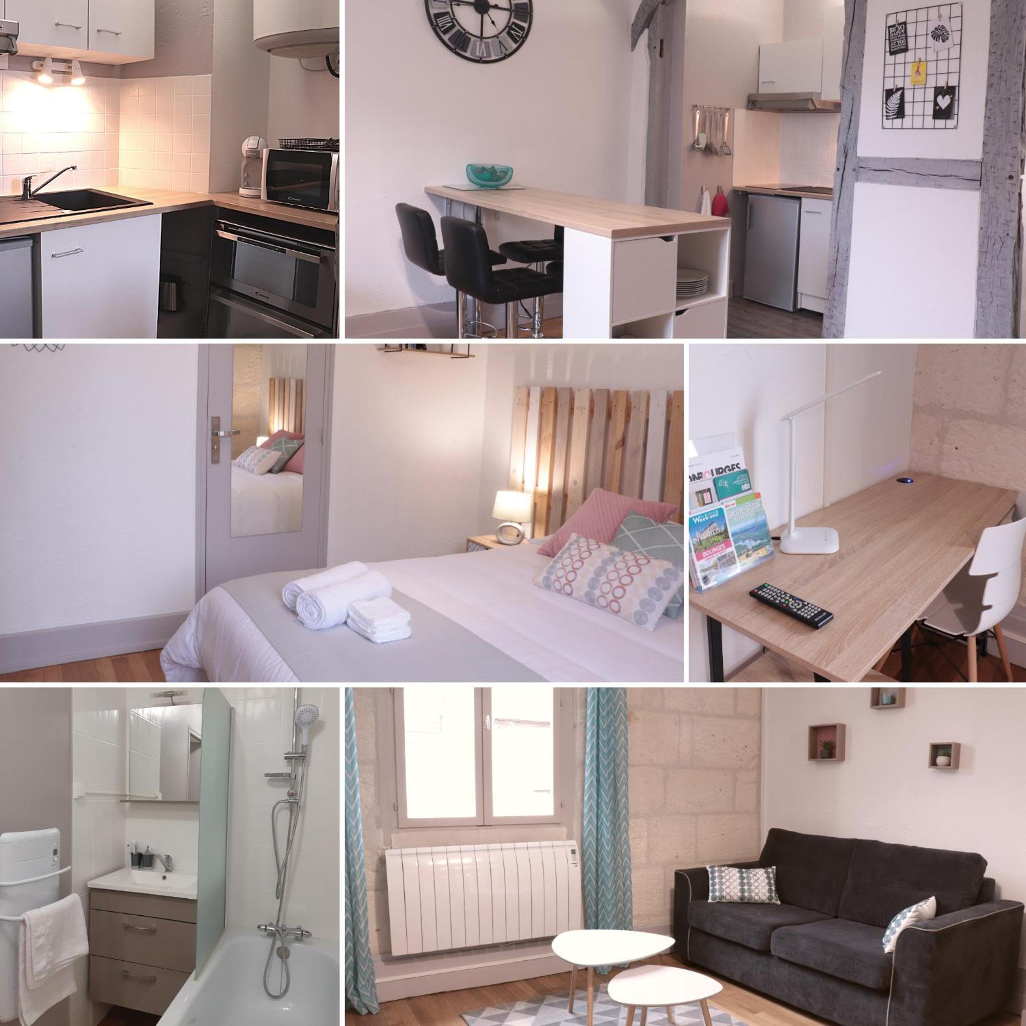 Le Vaillant, Appartement T2, Proche Gare, Hyper-Centre Et Marais, 1 A 2 Personnes, Wifi ブールジュ エクステリア 写真